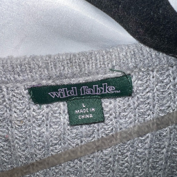 Wild Fable Light Gray Women's Cardigan large - Picture 5 of 5